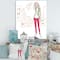 Designart - Trendy Fashion Girl II - Children's Art Canvas Wall Art Print
